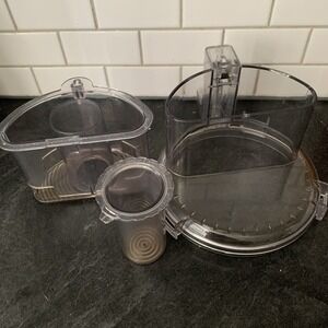 Cuisinart DLC-2011N Food Processor Replacement Lid Cover & Sleeve Chute Pusher